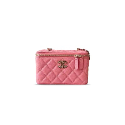 CHANEL 25P CHAIN BOX BAG CAVIAR AP4530 (17*9.5*8cm)